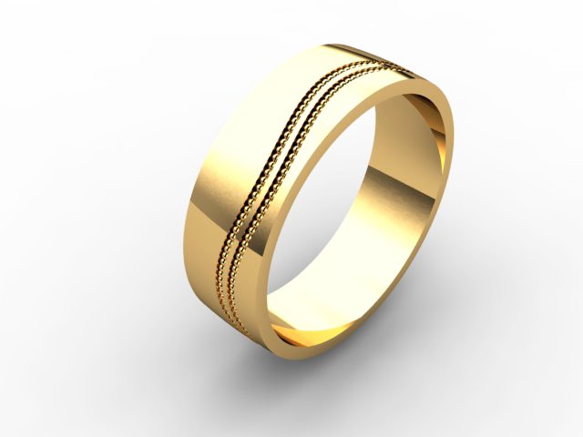Обручальное кольцо из золота 585 пробы арт. 300-007