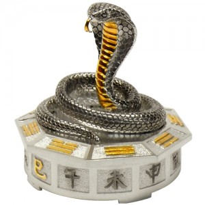 Серебряная статуэтка -год "Змеи", арт. 1007-05-00506
