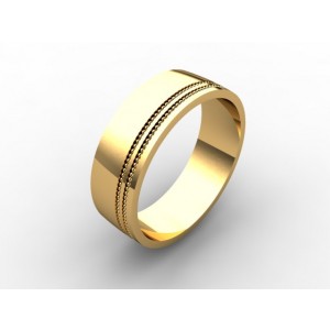 Обручальное кольцо из золота 585 пробы арт. 300-003
