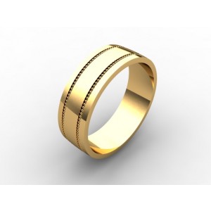 Обручальное кольцо из золота 585 пробы арт. 300-004