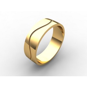 Обручальное кольцо из золота 585 пробы арт. 300-005