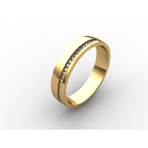 Обручальное кольцо из золота 585 пробы арт. 300-010