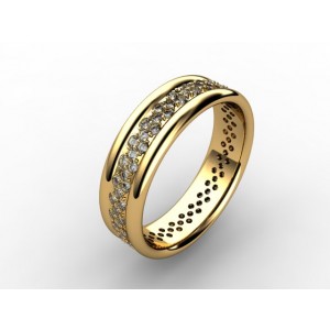 Обручальное кольцо из золота 585 пробы арт. 300-014