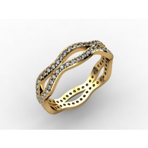 Обручальное кольцо из золота 585 пробы арт. 300-021