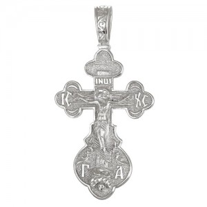 Крест мужской из серебра 925 пробы арт. 300-5-476
