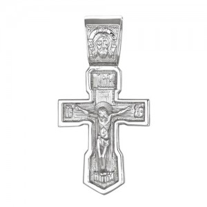 Крест мужской из серебра 925 пробы арт. 300-5-492