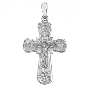 Крест мужской из серебра 925 пробы арт. 300-5-495