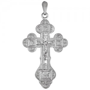 Крест мужской из серебра 925 пробы арт. 300-5-515
