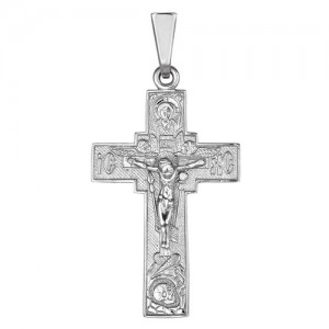 Крест мужской из серебра 925 пробы арт. 300-5-517