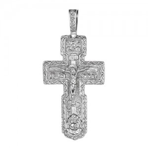 Крест мужской из серебра 925 пробы арт. 300-5-518