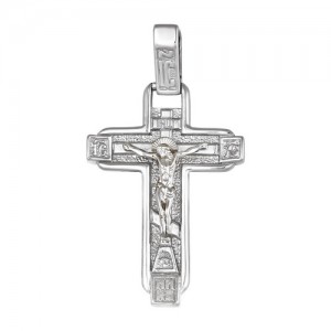 Крест мужской из серебра 925 пробы арт. 300-5-521